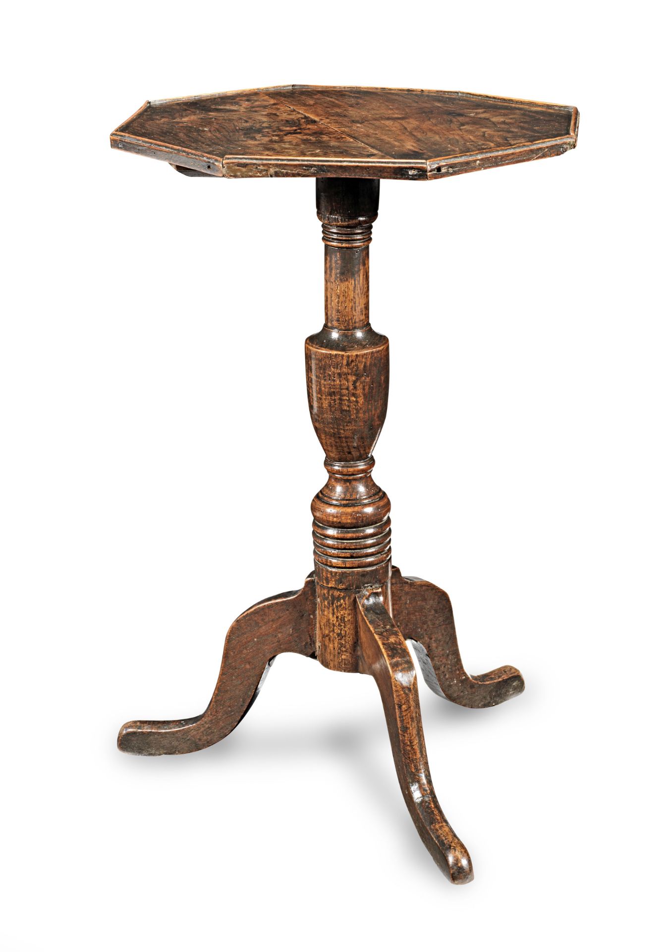 A George III elm and ash wine table, circa 1770