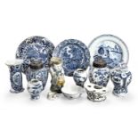 A group of mainly Dutch delftware, 18th century