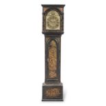 A George II black Japanned longcase clock, circa 1740 Thomas Moore, Ipswich (d.1762)