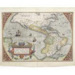 [ORTELIUS (ABRAHAM)] Americae sive novi orbis nova descriptio, [Antwerp, 1579, or later]