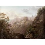 Follower of John Webber (British, London 1751-1793) A pair of mountain landscapes believed to be ...