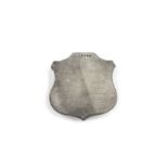 H.M.S. LYRA AND SLAVE TRADE, ZANZIBAR Silver shield plaque listing the Officers of H.M.S. Lyra, h...