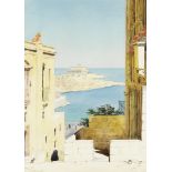 Nicholas Krasnoff (Russian, active circa 1920-1930) Dragonara Palace, St Julian's, Malta