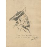 CREALOCK (HENRY HOPE) Portrait of Yeh Mingchen, Governor of Canton, captioned 'Yeh, from a sketch...
