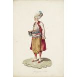 Continental School, Circa 1835 Twelve costume studies including Corfiot, Turkish, Albanian and It...