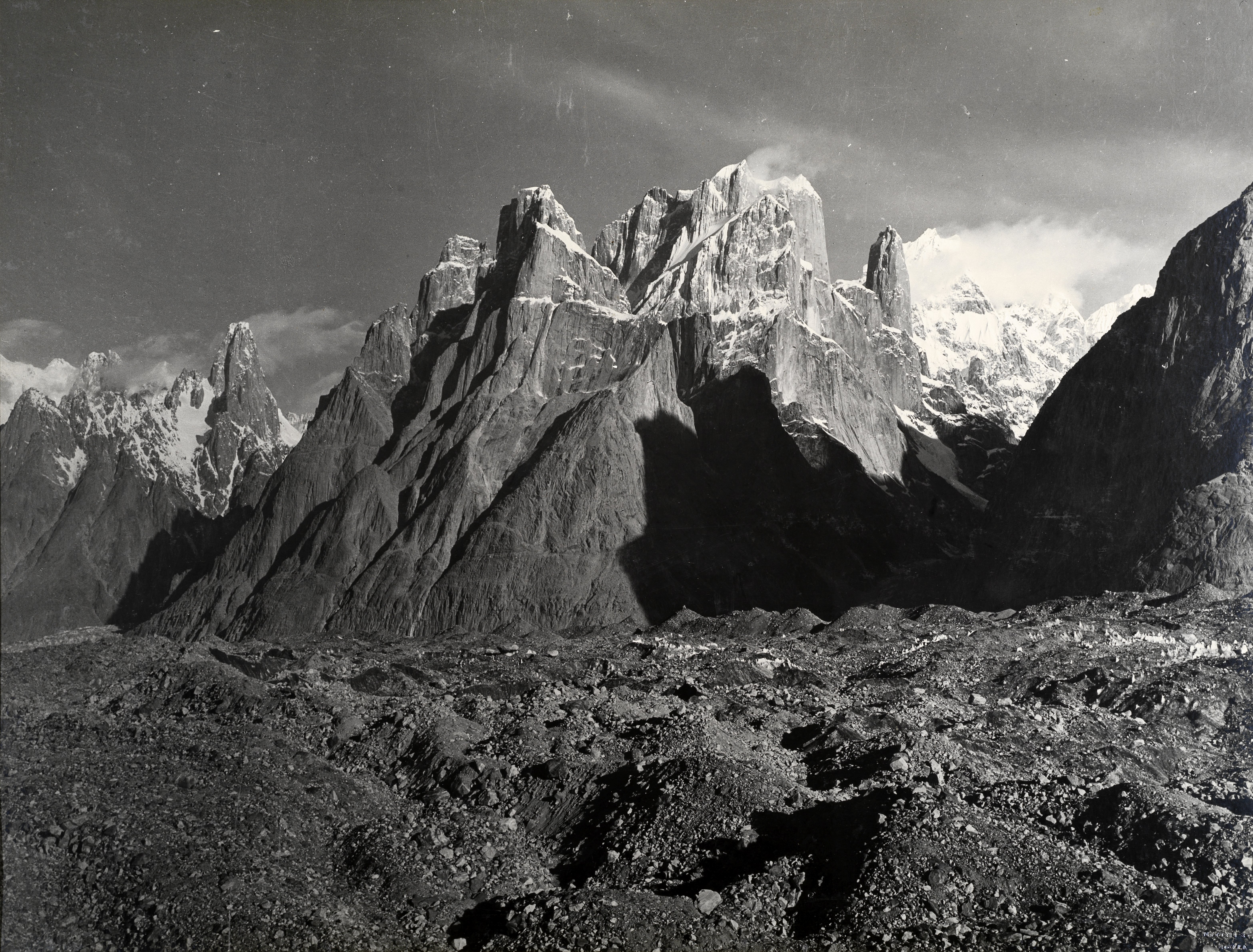 SELLA (VITTORIO) View of Baltoro Towers (including Trango), Karakoram, [1909, printed later]