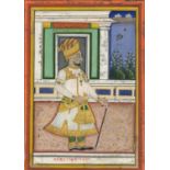 INDIA - MAHARAJA JAM VIBHAJI Portrait of Maharaja Jam Vibhaji of Nawanagar (now Jamnagar, reigned...