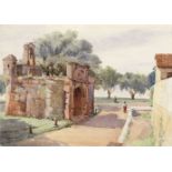 M. Barnard, early 20th century The main gate of the Fortress of Malacca, Malaysia (unframed)