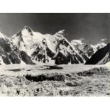 SELLA (VITTORIO) Gasherbrum I (or Hidden Peak); Chogalisa (or Bride Peak), a pair of views of the...