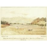 Admiral Sir George Back (British, 1796-1878) 'Rocky Mountains. Entrance to Bear Lake River. Separ...