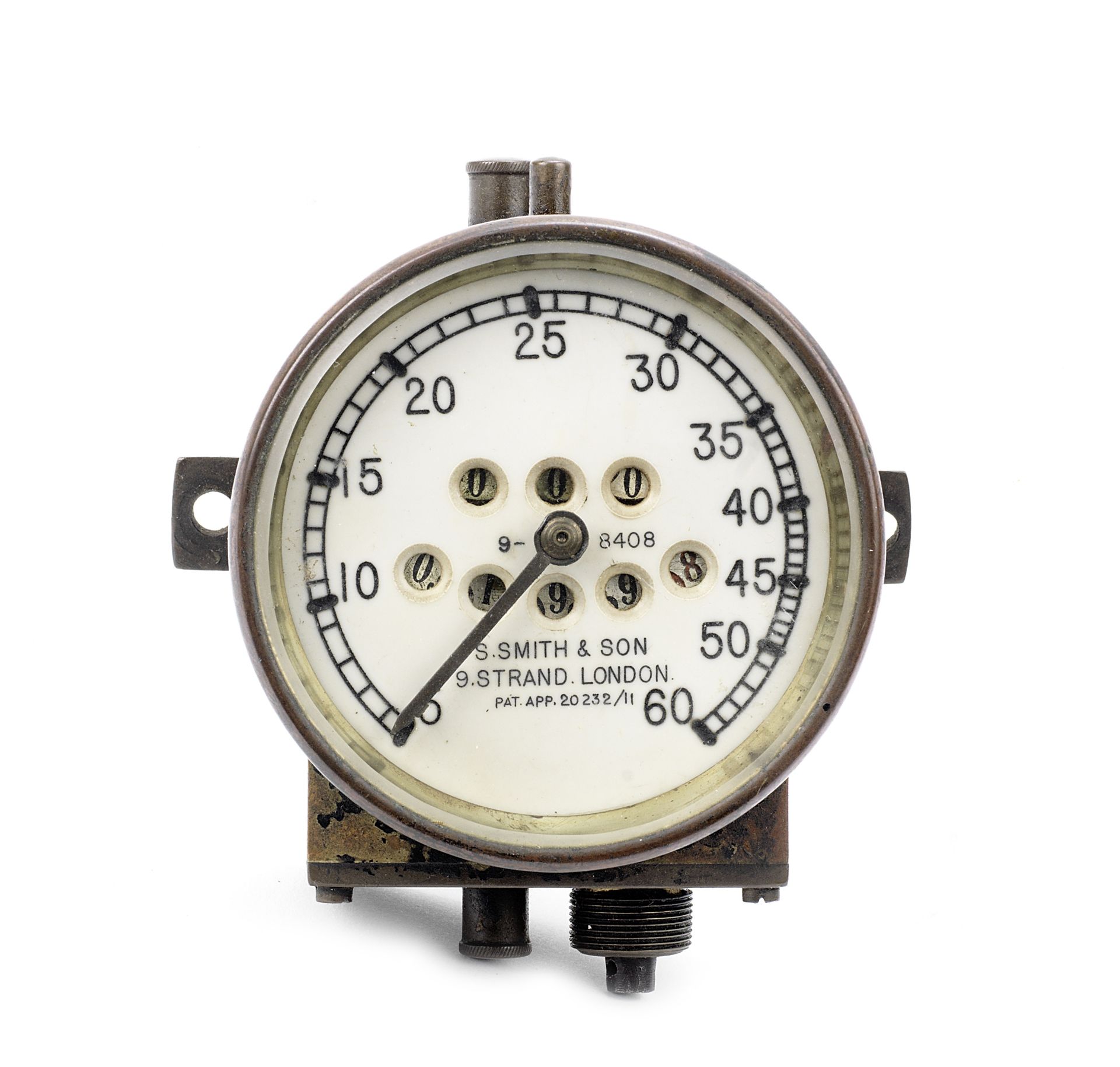 A Speedometer by S.Smith & Son, British, patented 1911,
