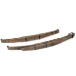 A pair of front leaf springs to fit Bugatti 57/57s, ((2))