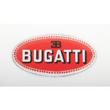 An enamel Bugatti radiator badge,