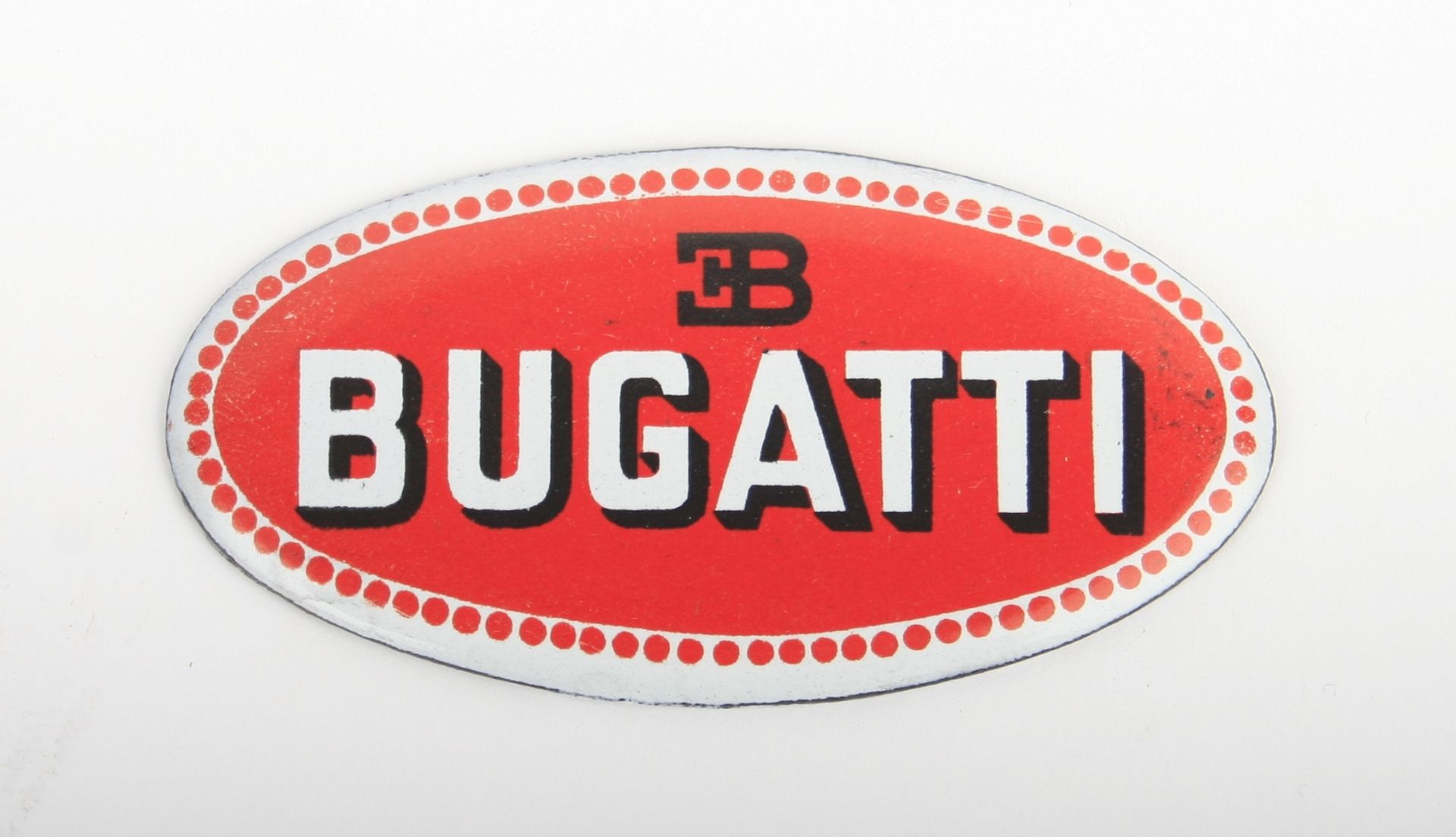 An enamel Bugatti radiator badge,