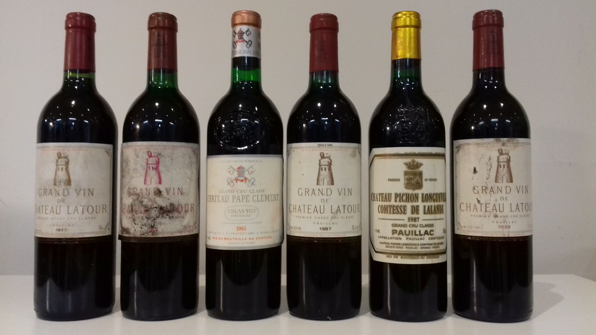 Ch&#226;teau Latour 1983 (1) Ch&#226;teau Latour 1985 (1) Ch&#226;teau Latour 1987 (1) Ch&#226;te...