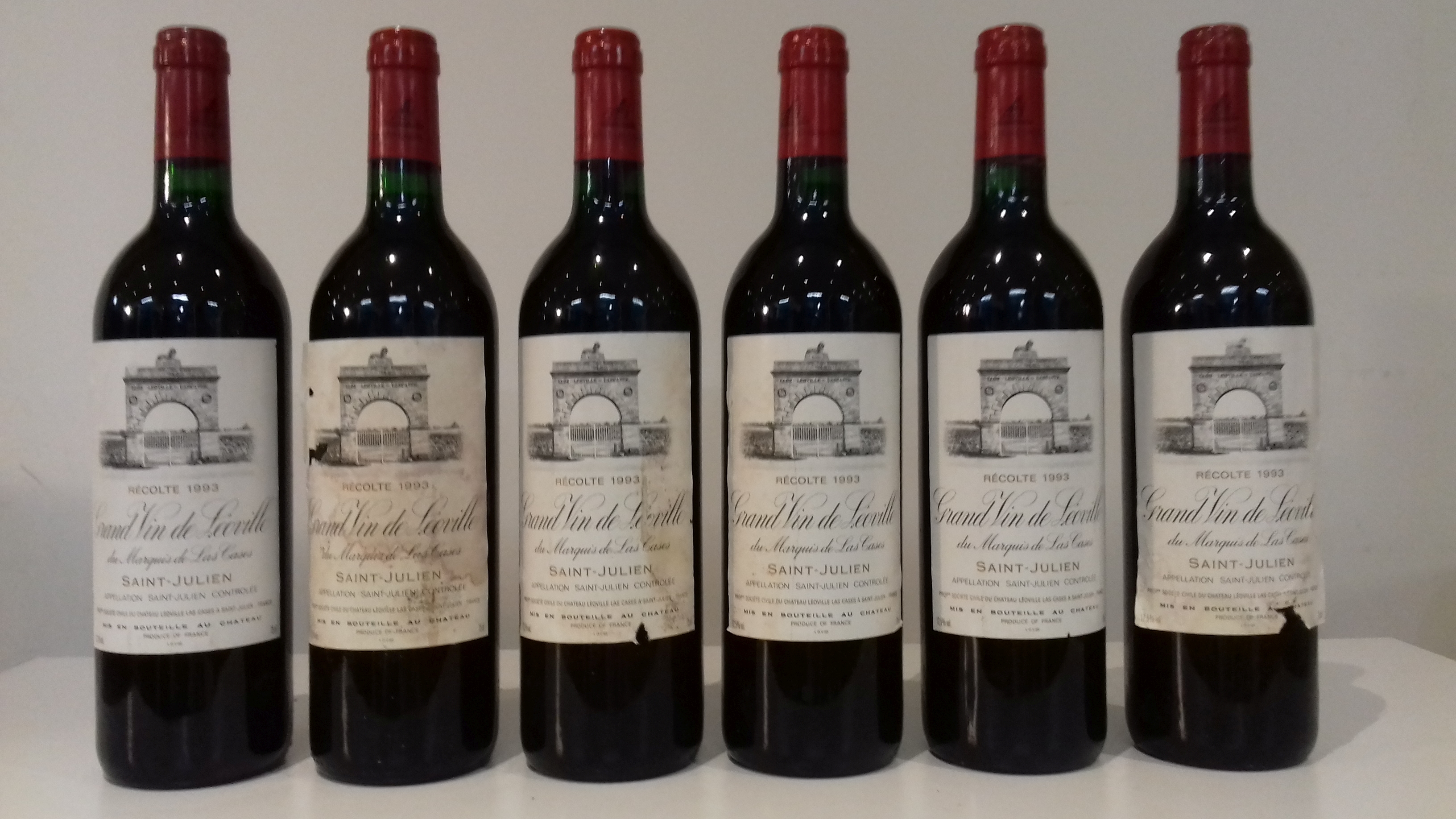 Ch&#226;teau L&#233;oville Las Cases 1993, St Julien 2me Cru Class&#233; (6) Ch&#226;teau Ducru-B...