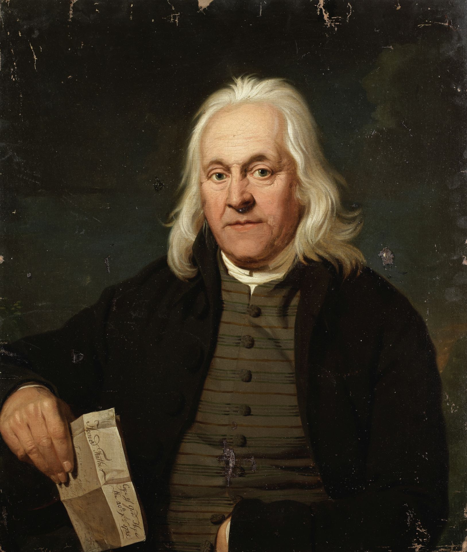 Louis Fran&#231;ois Gerard van der Puyl (Utrecht 1750-1824) Portrait of a gentleman, half-length,...