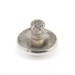 A Victorian novelty silver pepper E H Stockwell, London 1874