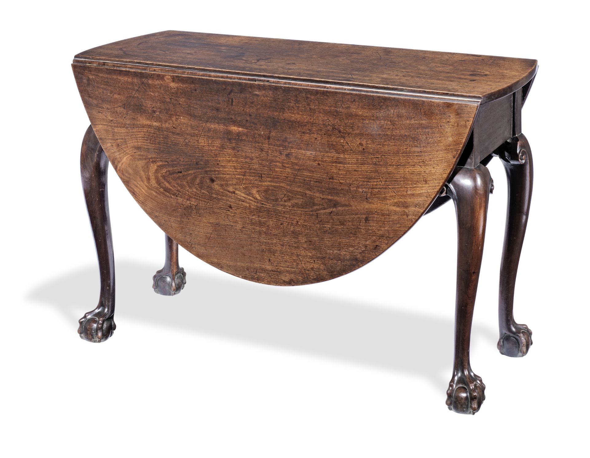 A late George II mahogany drop-leaf table