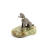 A silver poodle paperweight Asprey, London 1968
