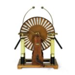 A Ducretet & Lejeune 18 1/2-inch twin disc Whimshurst machine, French, late 19th century,
