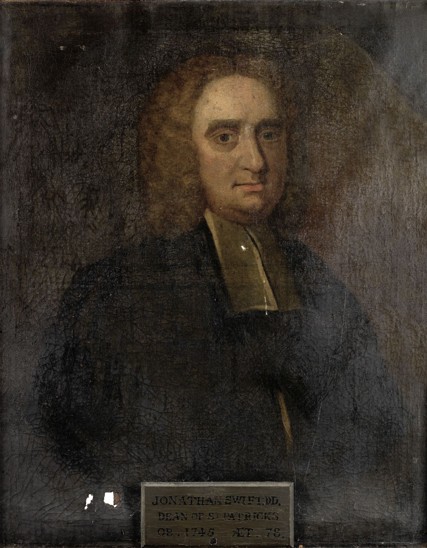 Anglo-Irish School, 18th century Portrait of Jonathan Swift, Dean of St Patrick's Cathedral, London
