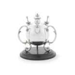 A Victorian silver table lighter Edward H Stockwell, London 1878