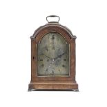 A George III mahogany bracket clock with pull repeat the dial signed Faber Smith, London
