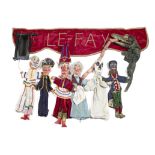 A mid 20th century Punch and Judy puppet set used by Professor Le Fay, Southport (12)