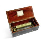 A Nicole Freres key-wound two-per-turn cylinder musical box, Swiss, Circa 1844