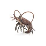 After Franz Bergman (Austrian, 1861-1936) A large cold painted bronze model of a lobster