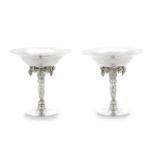 A pair of silver standing bowls Georg Jensen, with London import marks for 1948, pattern 263B (2)