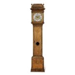 An early 18th century and later walnut and marquetry inlaid longcase clock the dial signed for Sa...