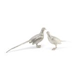 A pair of silver pheasants Richard Comyns, London 1967 (2)