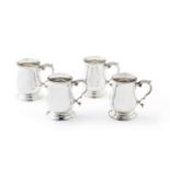 A set of four silver mugs C J Vander, London 1973 (4)