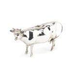 A Channel Islands silver cow creamer Bruce Russell, Guernsey, 1992 also stamped .925 Silver