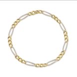 CARTIER: DIAMOND FANCY-LINK NECKLACE