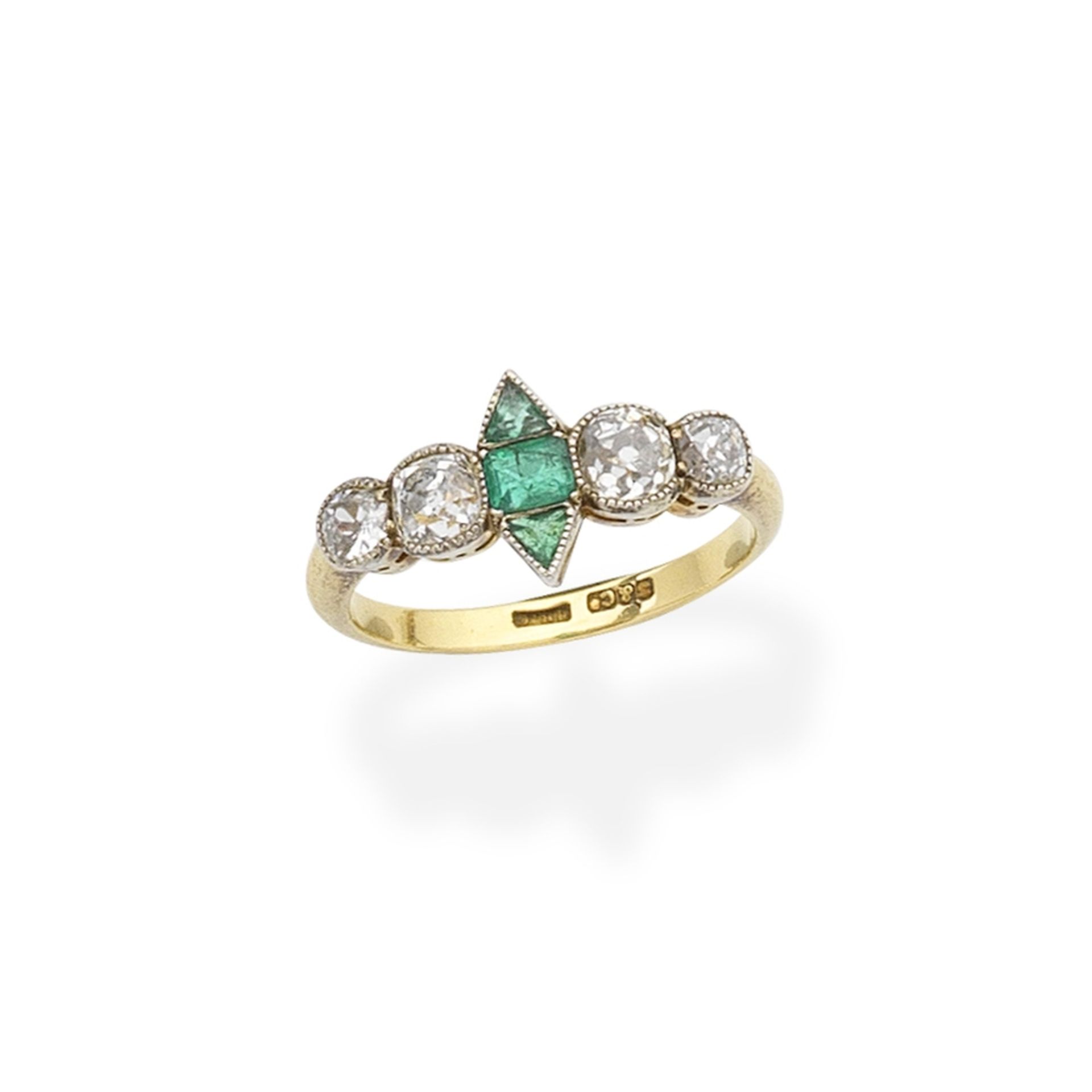 EMERALD AND DIAMOND RING