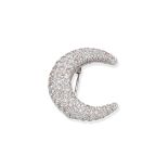 DIAMOND CRESCENT BROOCH