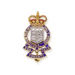 GARRARD: ENAMEL REGIMENTAL BROOCH, 1992