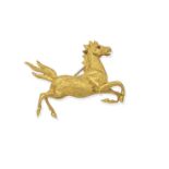 NOVELTY HORSE BROOCH,