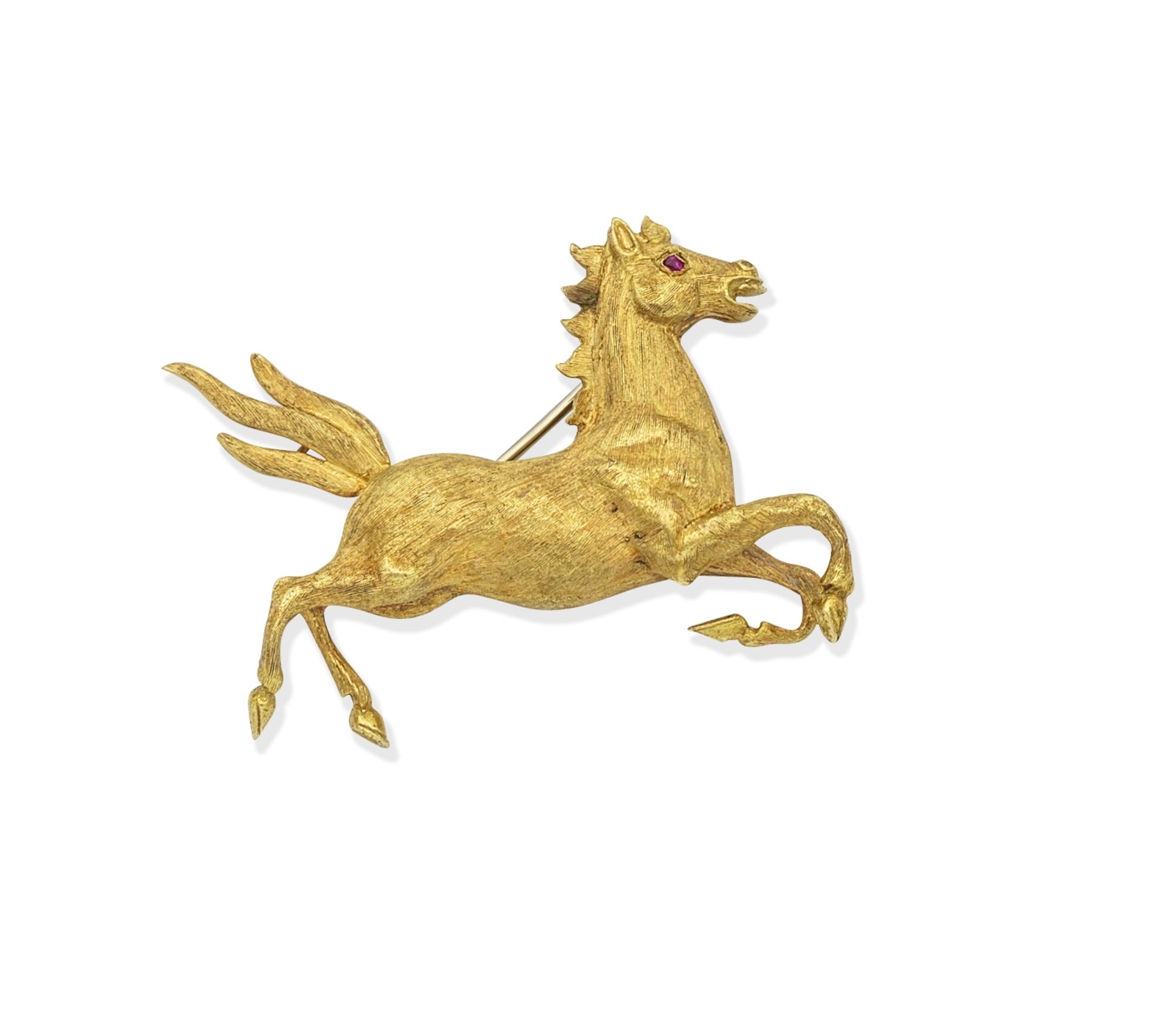 NOVELTY HORSE BROOCH,