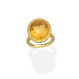 THEO FENNELL: CITRINE AND YELLOW SAPPHIRE CLUSTER RING