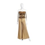 Biba Gold Two Piece Outfit, circa 1973