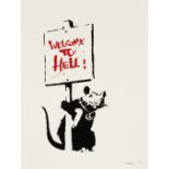 Banksy (British, born 1975) Welcome to Hell, 2004 Screenprint in colours, on wove, signed, dated ...