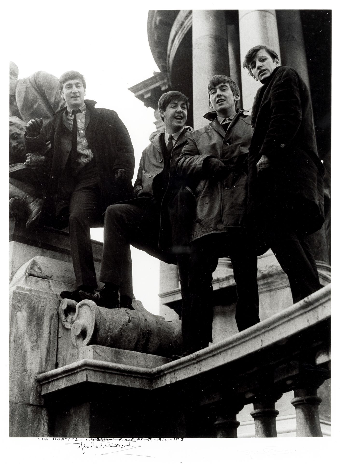 Michael Ward (British, 1929-2011); The Beatles, Liverpool River Front;