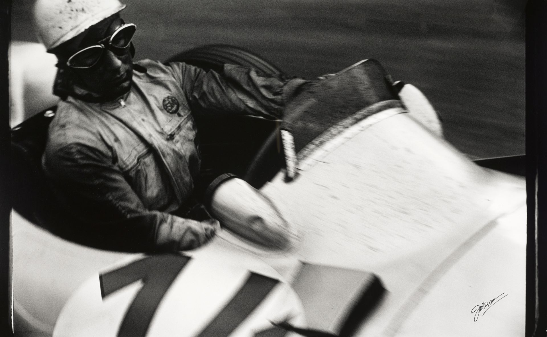 Jesse Alexander (American, born 1929); Stirling Moss, Belgian Grand Prix;