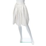 Vivienne Westwood/ Malcolm McClaren 'Nostalgia of Mud' Cream Striped Cotton Skirt/Culottes, circa...