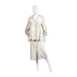 Bill Gibb Oatmeal Linen Skirt Suit, circa 1972