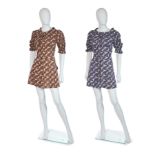 Biba Two Printed Cotton Tea Dresses, circa 1972